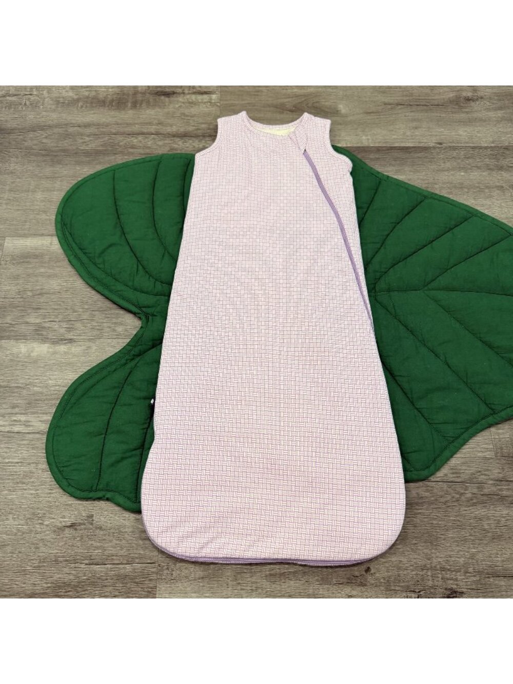 Sweet Bamboo 0-9M Purple Basketweave Quilted Sleep Sack 1.5 TOG